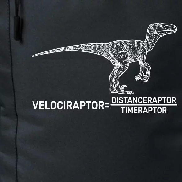 Velociraptor Equals Distanceraptor Timeraptor Daily Commute Backpack