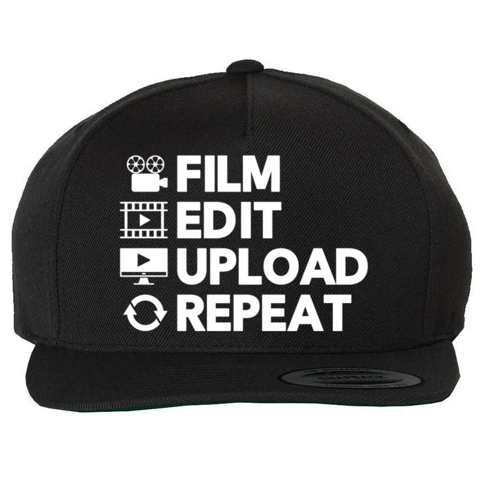 Video Editing Meaningful Gift Film Making Gift For Video Editor Wool Snapback Cap