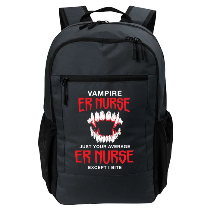 Vampire Er Nurse Halloween Emergency Nurse Scary Gift Daily Commute Backpack