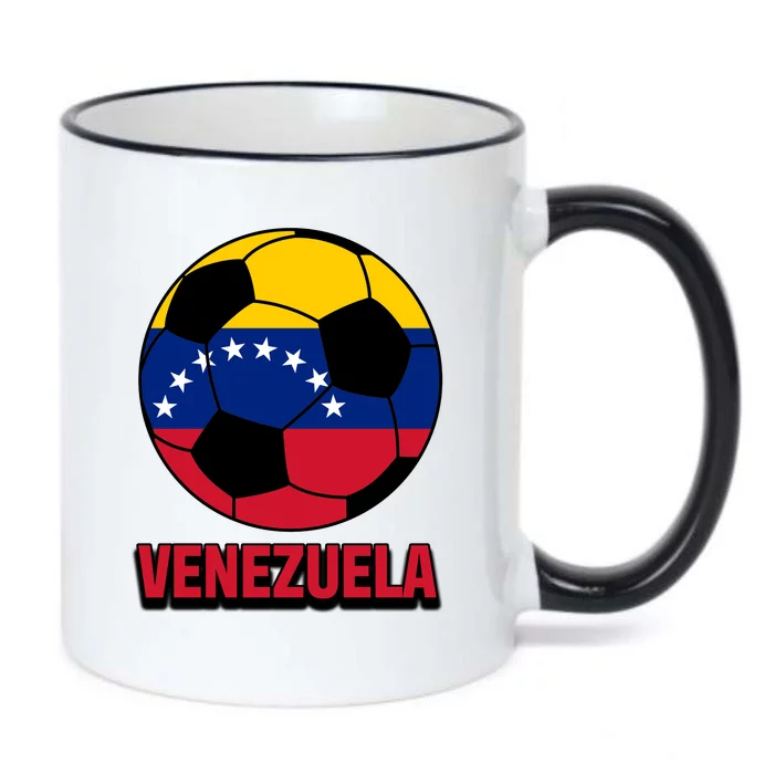 Venezuela Flag Soccer Jersey Black Color Changing Mug