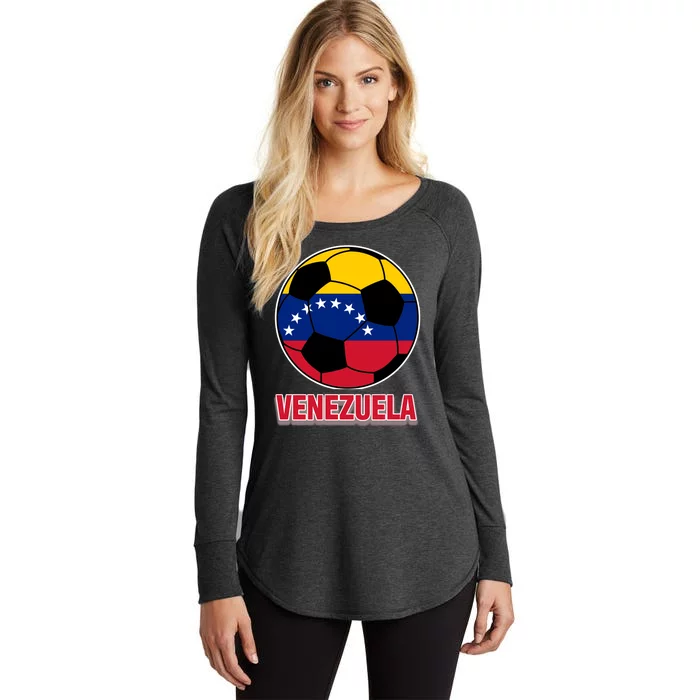 Venezuela Flag Soccer Jersey Women's Perfect Tri Tunic Long Sleeve Shirt