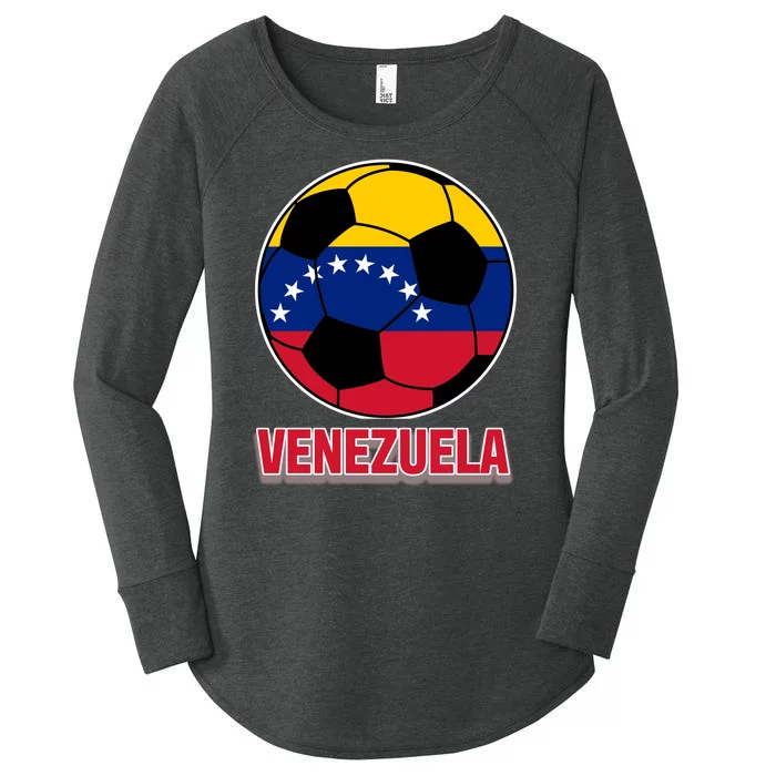 Venezuela Flag Soccer Jersey Women's Perfect Tri Tunic Long Sleeve Shirt