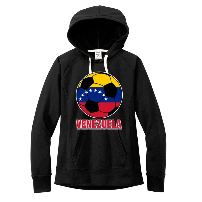 Venezuela Flag Soccer Jersey Women's Fleece Hoodie