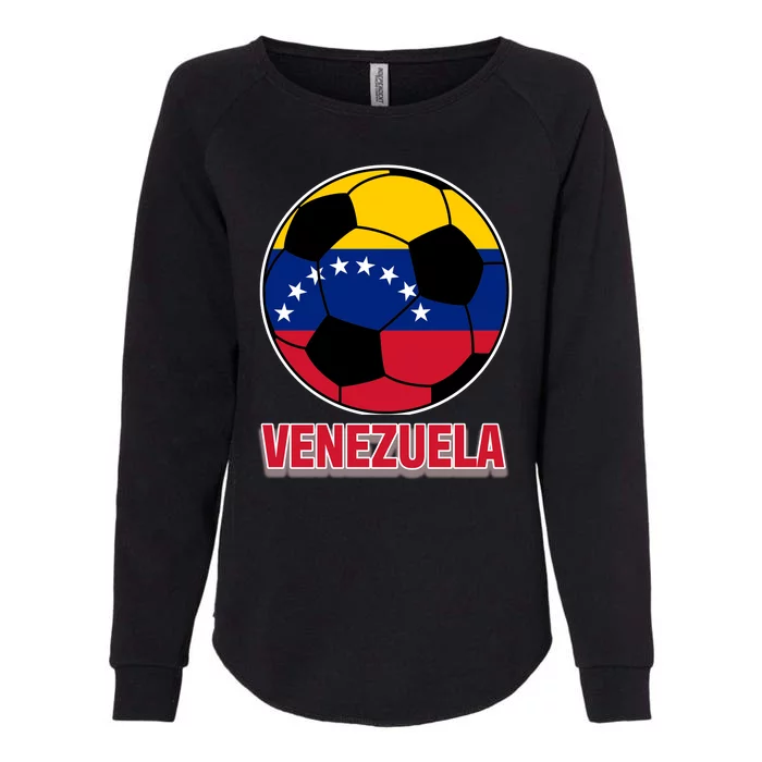 Venezuela Flag Soccer Jersey Womens California Wash Sweatshirt