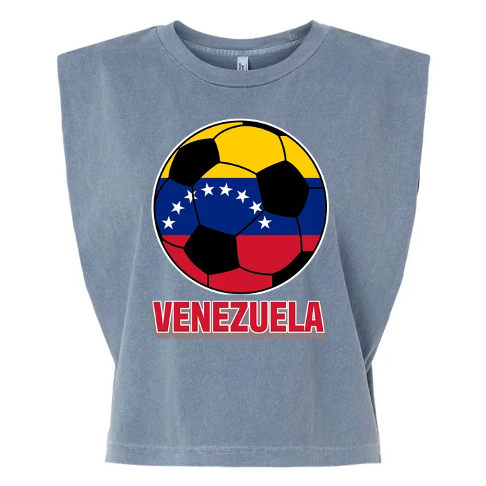 Venezuela Flag Soccer Jersey Garment-Dyed Women's Muscle Tee