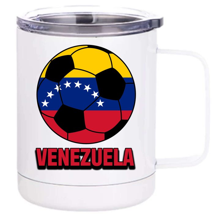 Venezuela Flag Soccer Jersey Front & Back 12oz Stainless Steel Tumbler Cup