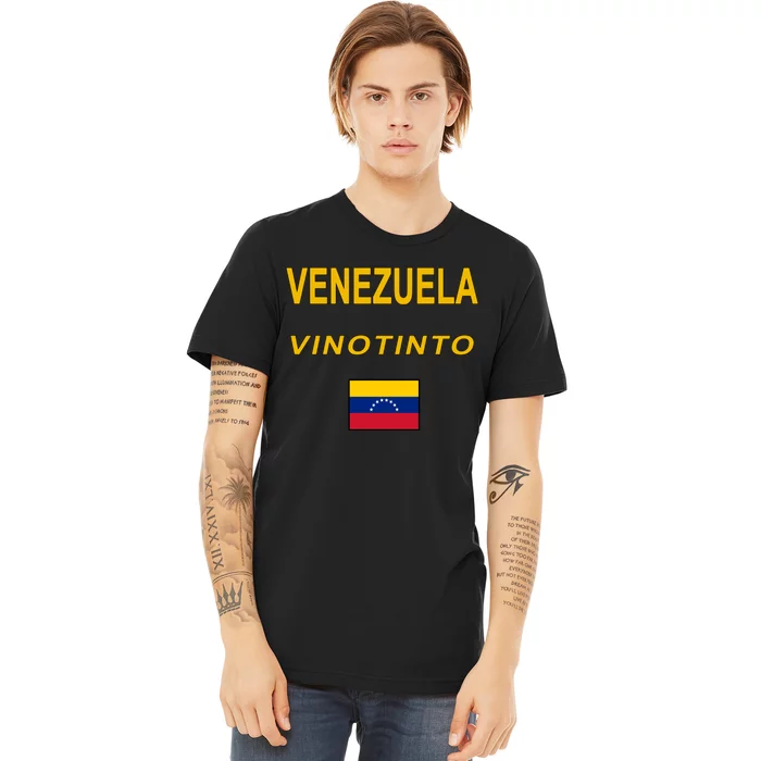 Venezuela Vinotinto Seven Stars Flag Premium T-Shirt