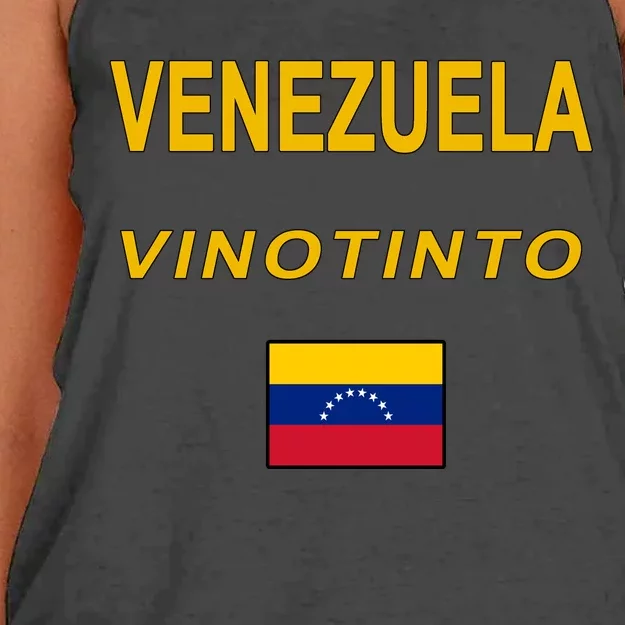 Venezuela Vinotinto Seven Stars Flag Women's Knotted Racerback Tank