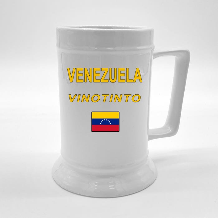 Venezuela Vinotinto Seven Stars Flag Front & Back Beer Stein