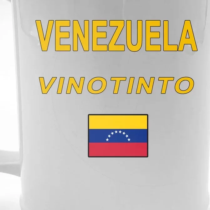 Venezuela Vinotinto Seven Stars Flag Front & Back Beer Stein