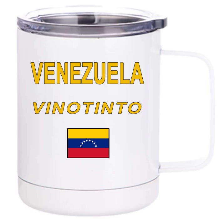 Venezuela Vinotinto Seven Stars Flag Front & Back 12oz Stainless Steel Tumbler Cup