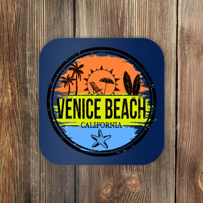 Venice Beach Retro Circle Coaster