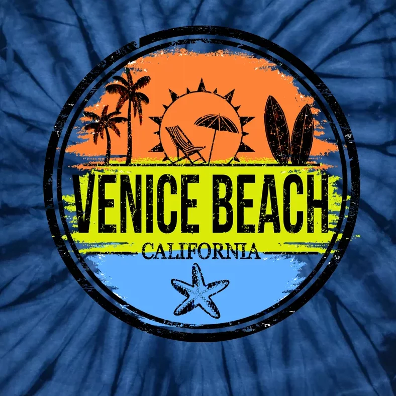 Venice Beach Retro Circle Tie-Dye T-Shirt