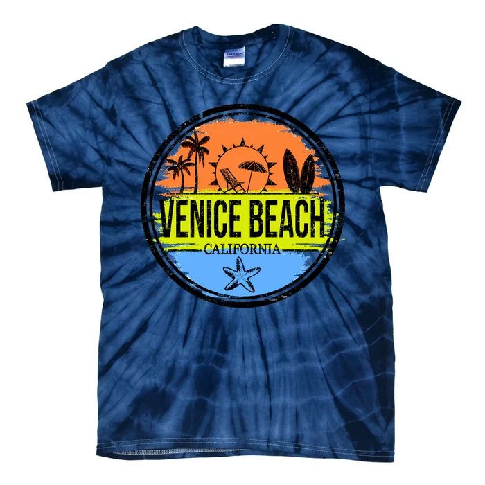 Venice Beach Retro Circle Tie Dye T Shirt TeeShirtPalace