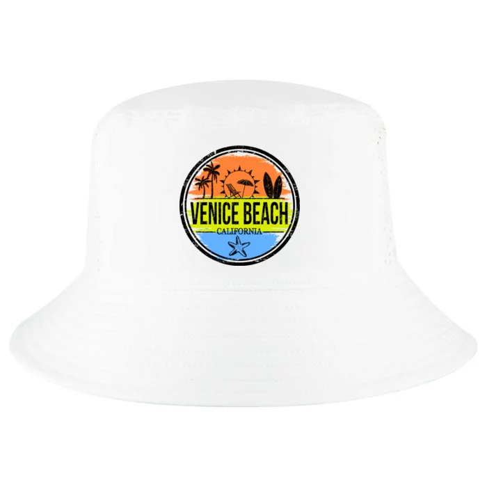 Venice Beach Retro Circle Cool Comfort Performance Bucket Hat