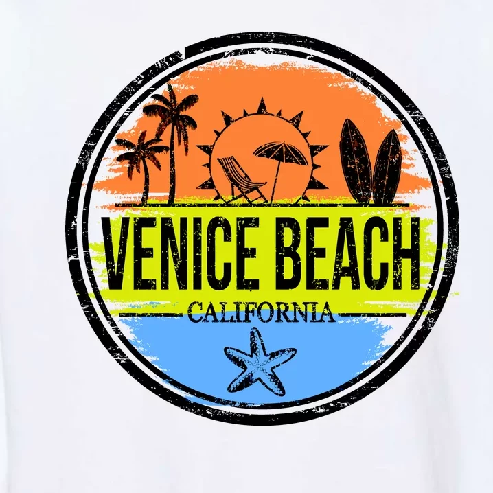 Venice Beach Retro Circle Garment-Dyed Sweatshirt