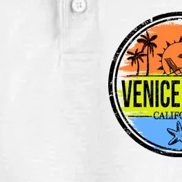 Venice Beach Retro Circle Dry Zone Grid Performance Polo