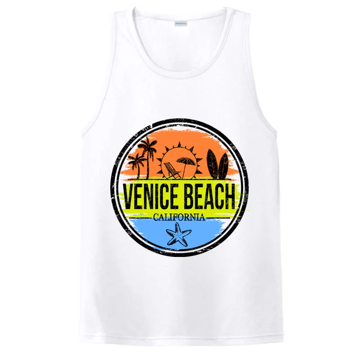 Venice Beach Retro Circle Performance Tank