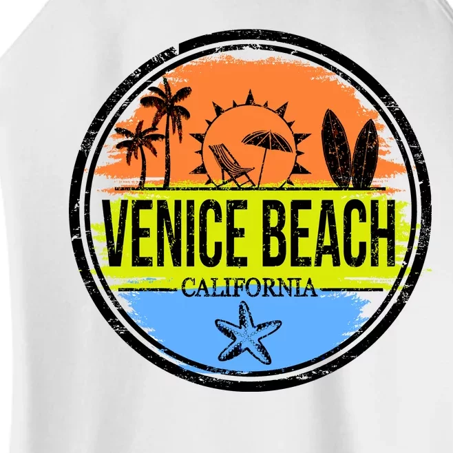 Venice Beach Retro Circle Women’s Perfect Tri Rocker Tank