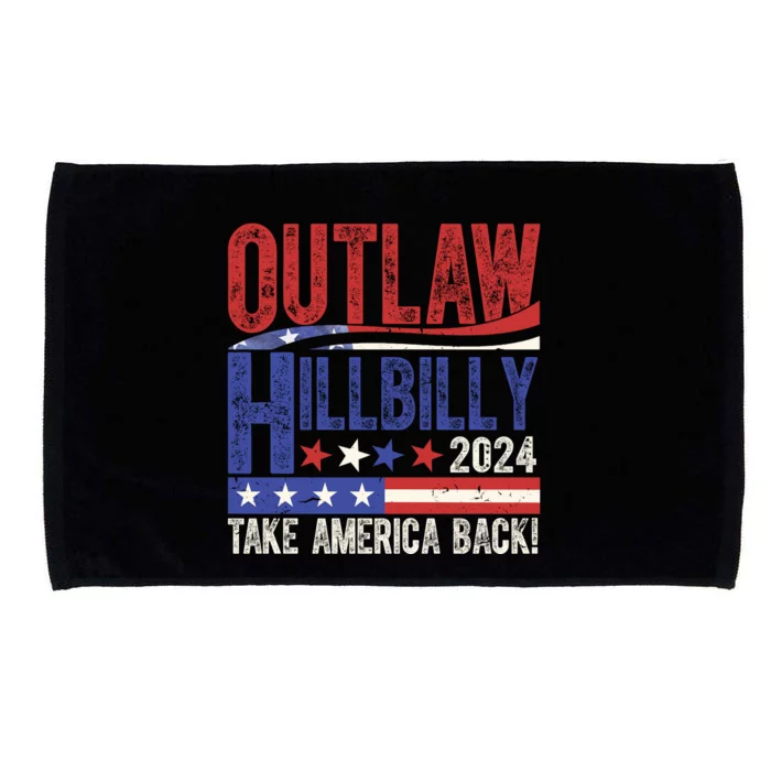 Vintage Elections Outlaw Hillbilly Us Flag Microfiber Hand Towel