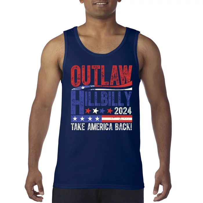 Vintage Elections Outlaw Hillbilly Us Flag Tank Top