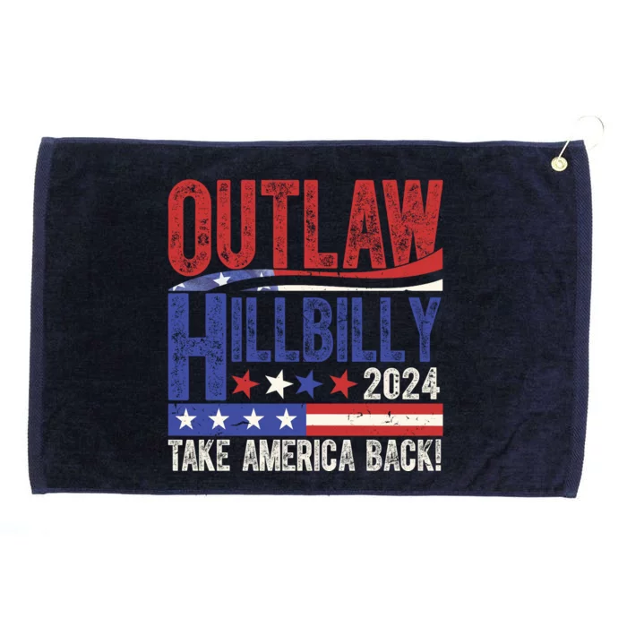 Vintage Elections Outlaw Hillbilly Us Flag Grommeted Golf Towel