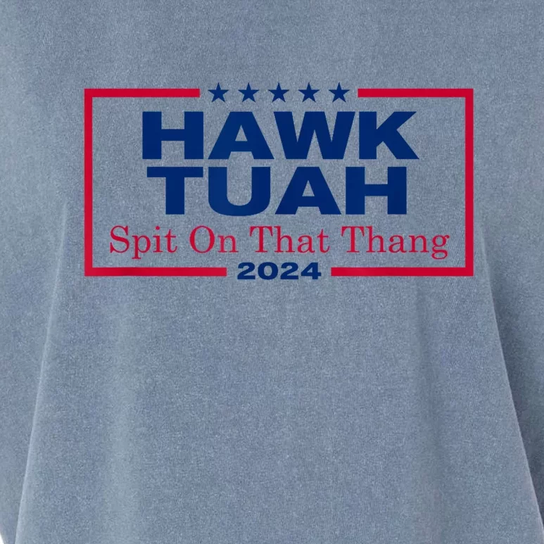 Viral Election Parody Hawk Tush Spit On That Thang 2024 Meme Gift Garment-Dyed Women's Muscle Tee