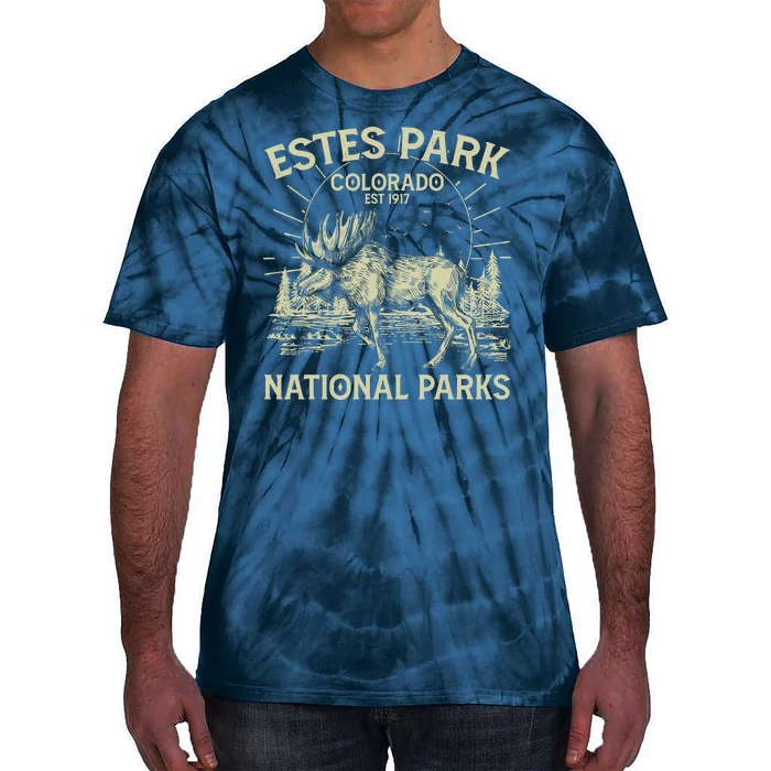 Vintage Estes Park Colorado National Parks Est 1917 Tie-Dye T-Shirt