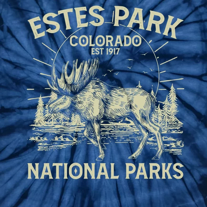 Vintage Estes Park Colorado National Parks Est 1917 Tie-Dye T-Shirt