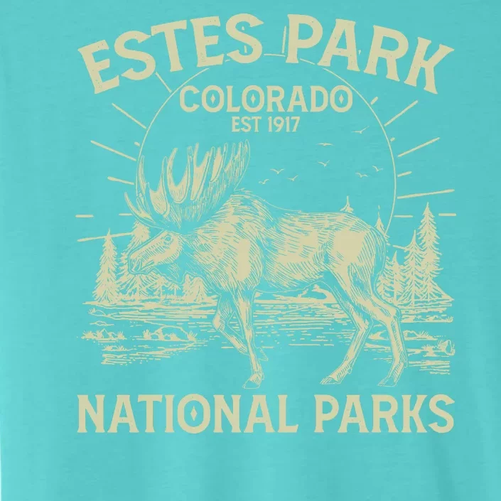 Vintage Estes Park Colorado National Parks Est 1917 ChromaSoft Performance T-Shirt