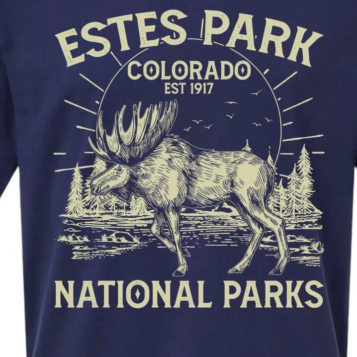 Vintage Estes Park Colorado National Parks Est 1917 Sueded Cloud Jersey T-Shirt