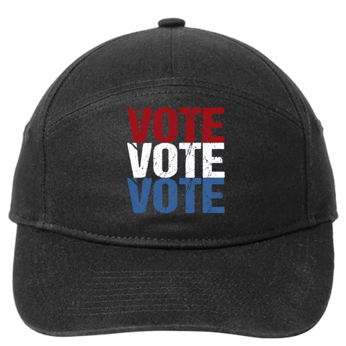 VOTE Election Patriotic Voter Registration Midterm Voting 7-Panel Snapback Hat