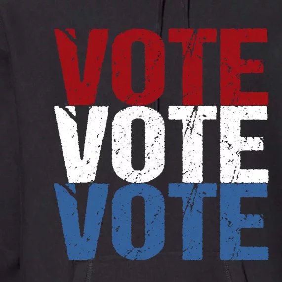 VOTE Election Patriotic Voter Registration Midterm Voting Premium Hoodie