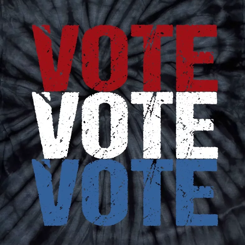 VOTE Election Patriotic Voter Registration Midterm Voting Tie-Dye T-Shirt