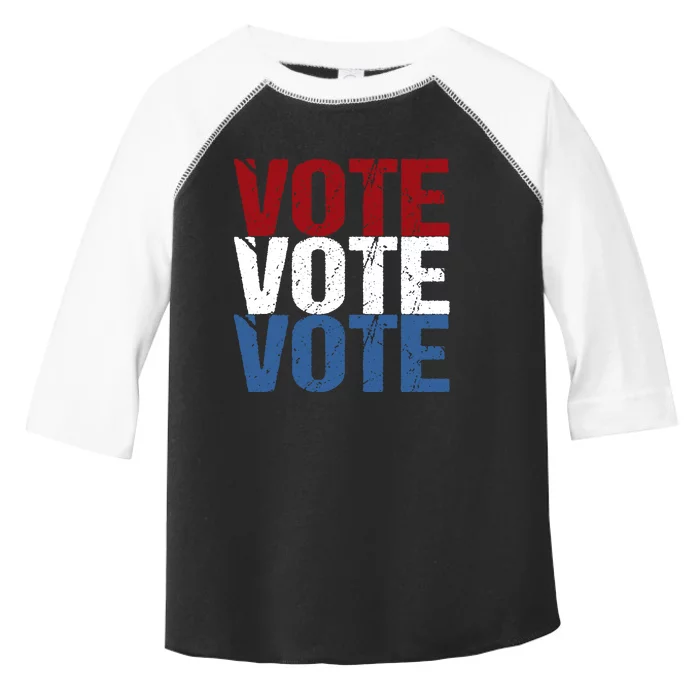 VOTE Election Patriotic Voter Registration Midterm Voting Toddler Fine Jersey T-Shirt