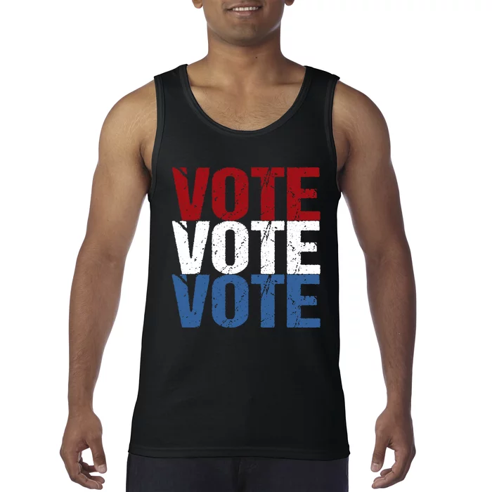 VOTE Election Patriotic Voter Registration Midterm Voting Tank Top