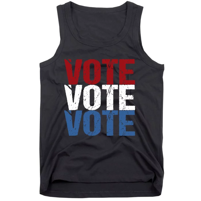 VOTE Election Patriotic Voter Registration Midterm Voting Tank Top