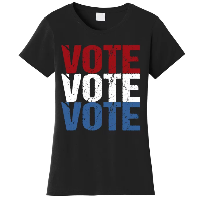 VOTE Election Patriotic Voter Registration Midterm Voting Women's T-Shirt