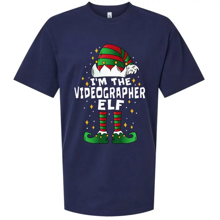 Videographer Elf Profession Matching christmas Sueded Cloud Jersey T-Shirt