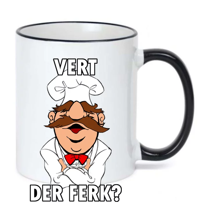 Vert Der Ferk? Chef Black Color Changing Mug