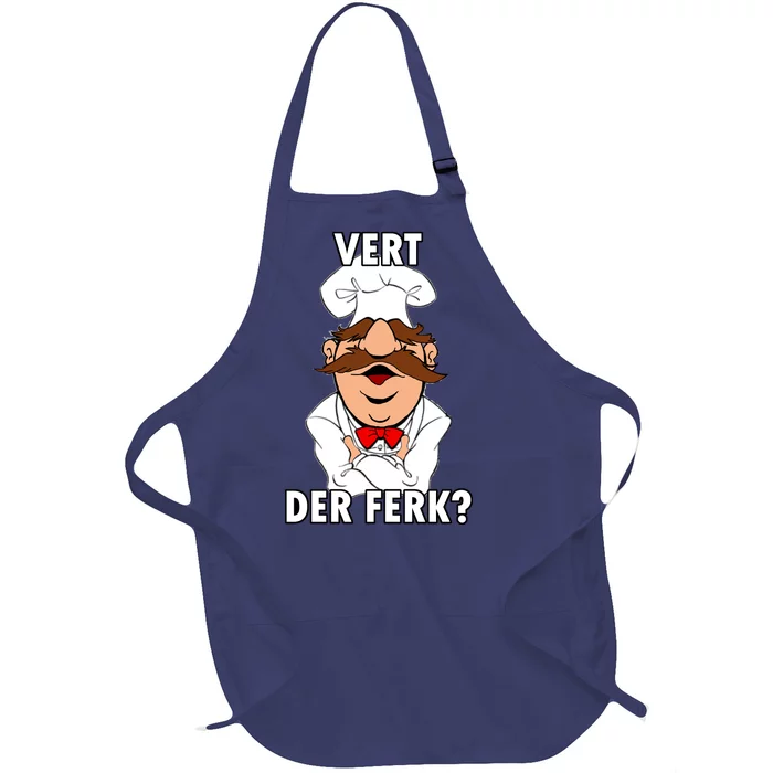 Vert Der Ferk? Chef Full-Length Apron With Pocket