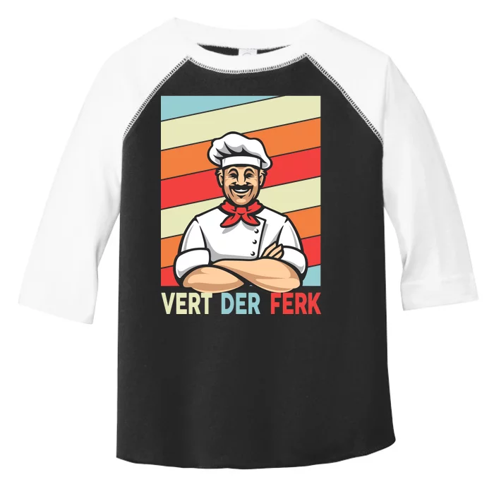 Vert Der Ferk Retro Poster Chef Toddler Fine Jersey T-Shirt