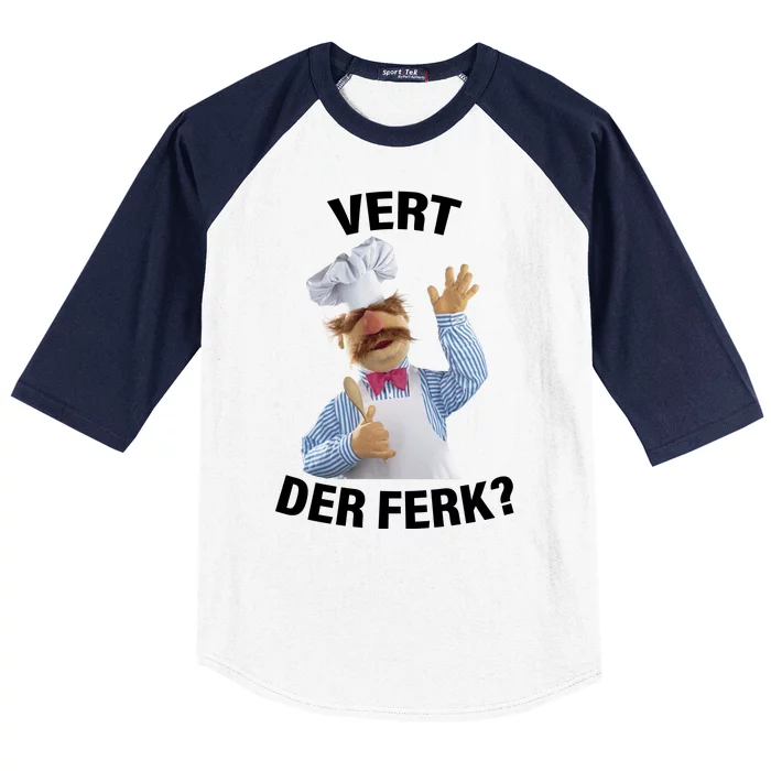 Vert Der Ferk Swedish Chef Baseball Sleeve Shirt