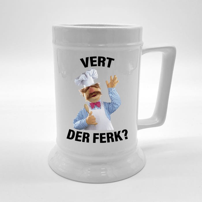 Vert Der Ferk Swedish Chef Front & Back Beer Stein