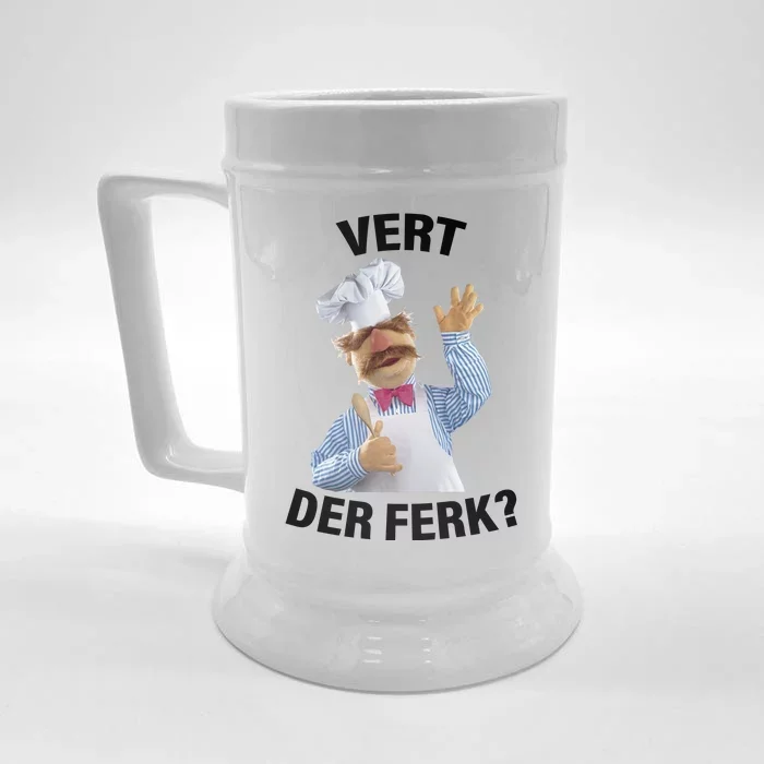 Vert Der Ferk Swedish Chef Front & Back Beer Stein