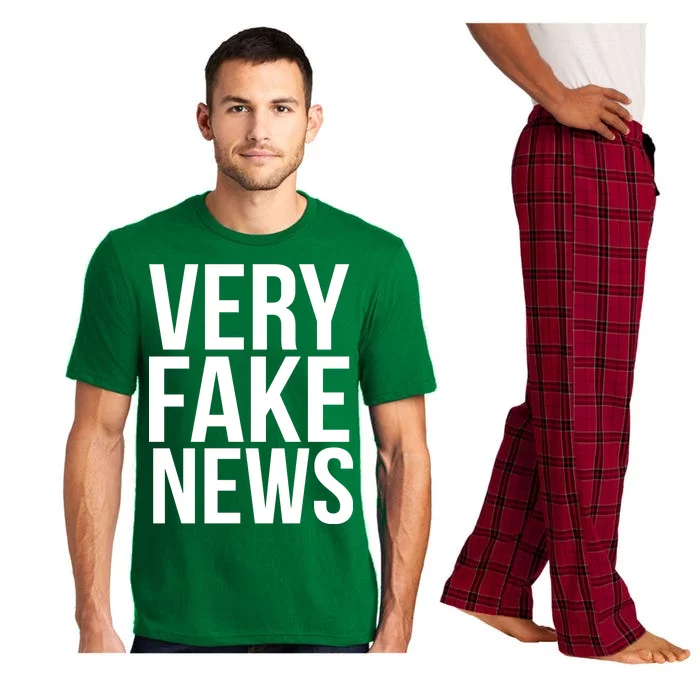 Very Fake News Funny Donald Trump Pajama Set