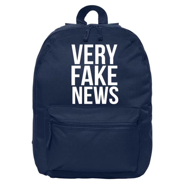 Very Fake News Funny Donald Trump 16 in Basic Backpack