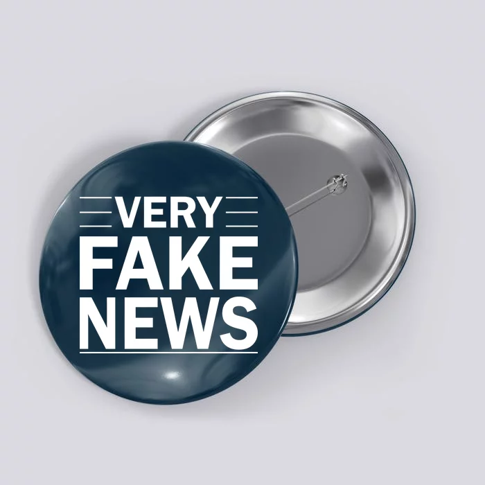 Very Fake News Funny Political Button