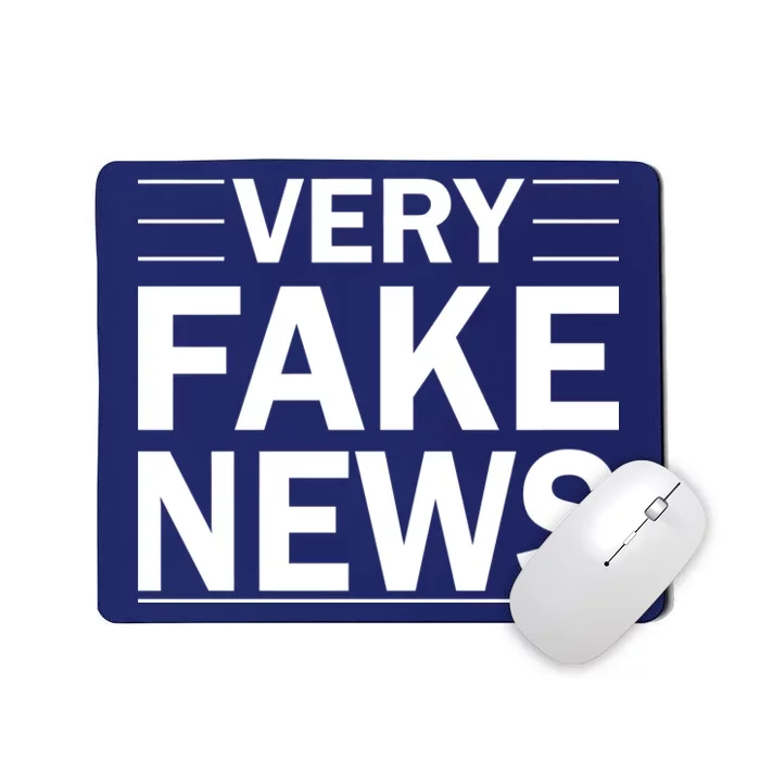 Very Fake News Funny Political Mousepad