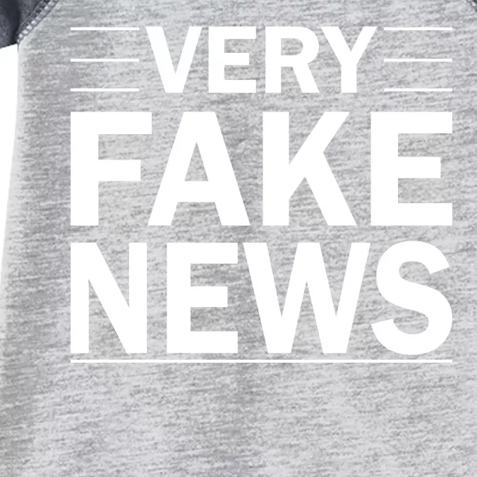 Very Fake News Funny Political Infant Baby Jersey Bodysuit